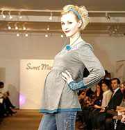 Смелая мода для беременных. Фото