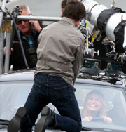 Кэмерон Диаз и Том Круз на съемках фильма «Уичита». Фото