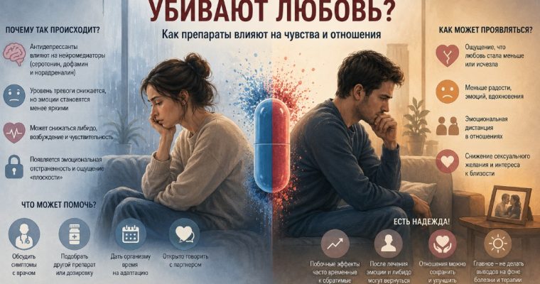 Антидепрессанты убивают любовь?