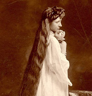 Женщины XIX века с самыми длинными волосами. Фото