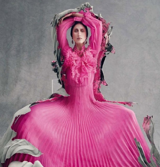 Мода: ужасные, но притягательные фото Анны Кливленд в Vogue Italia. Фото