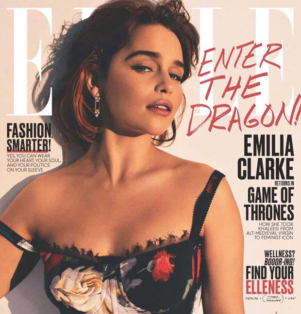 Мода: Эмилия Кларк — еще одна звезда «Игры престолов» — на обложке Elle Magazine. Фото