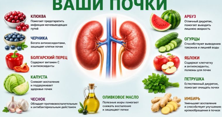 Продукты, которые спасут ваши почки
