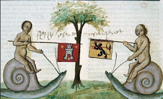 Средневековые анекдоты: битвы рыцарей с улитками и брутальные кролики