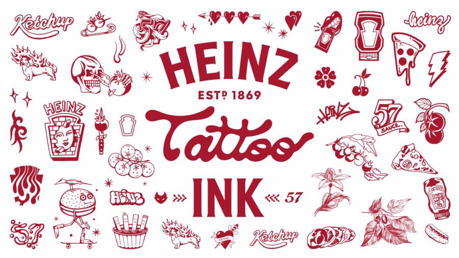 Heinz выпустил спецкраску для татуировок