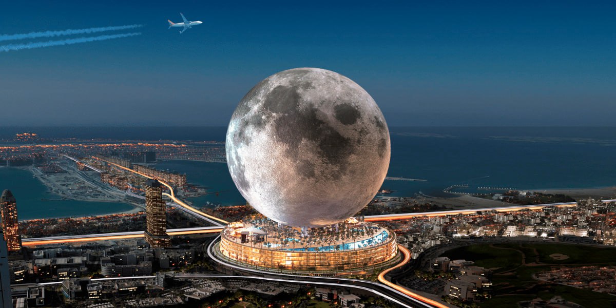 Копия Луны высотой 274 метра будет построена в Дубае