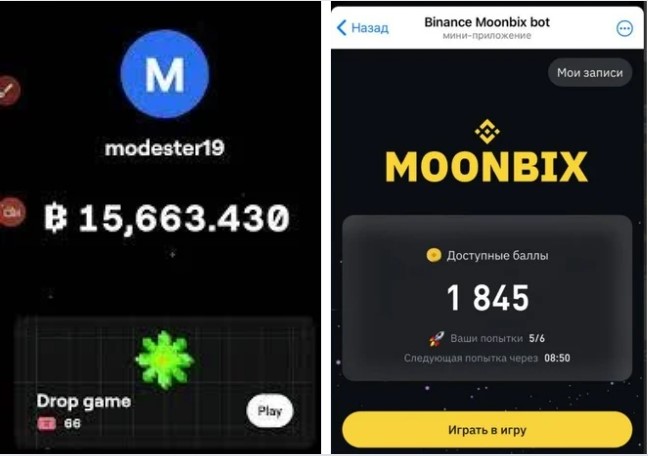 Moonbix и Блум: зарабатывайте играя, пока еще не поздно