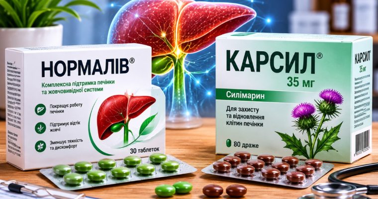 Нормалів чи Карсил: що краще для печінки