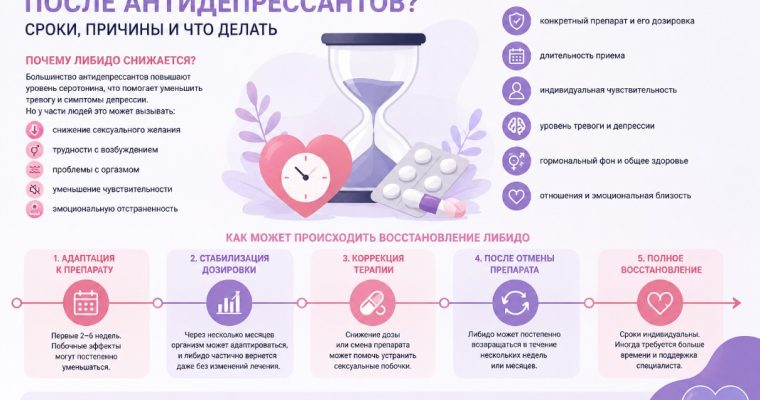 Когда вернется либидо после антидепрессантов
