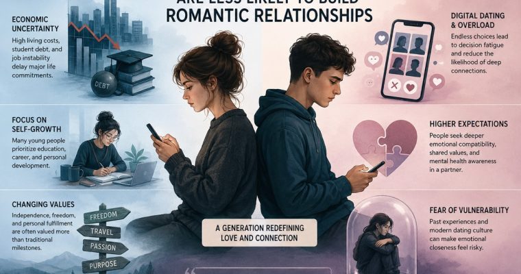 Why Gen Z and Millennials Are Less Likely to Build Romantic Relationships