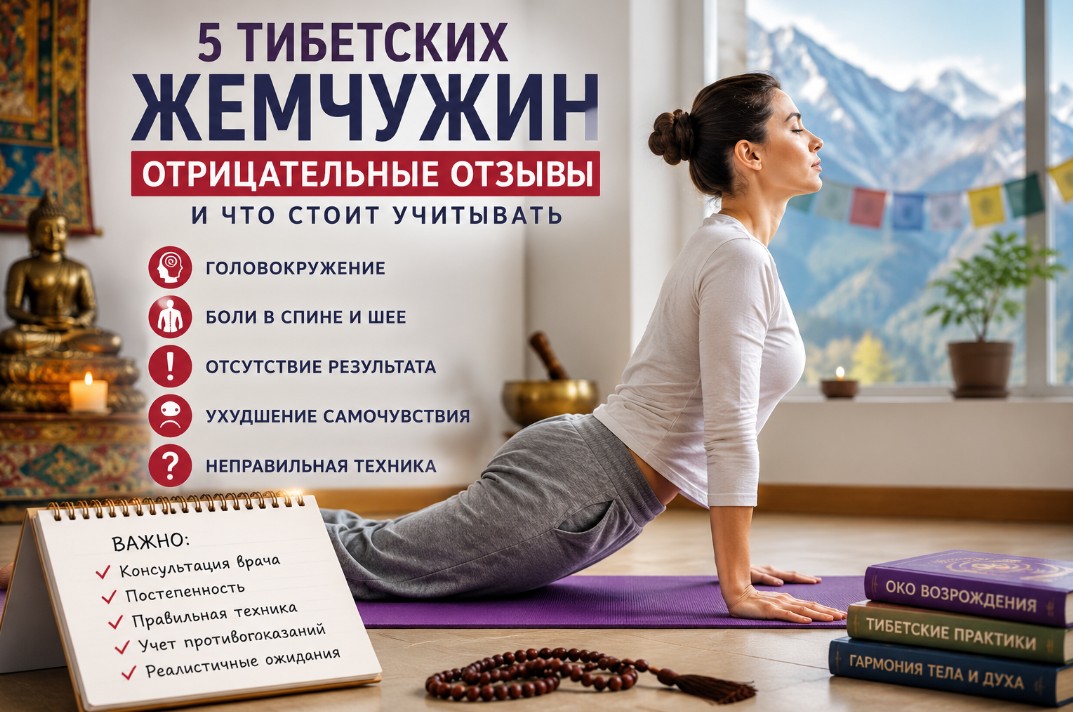 5 тибетских жемчужин: отрицательные отзывы и что стоит учитывать