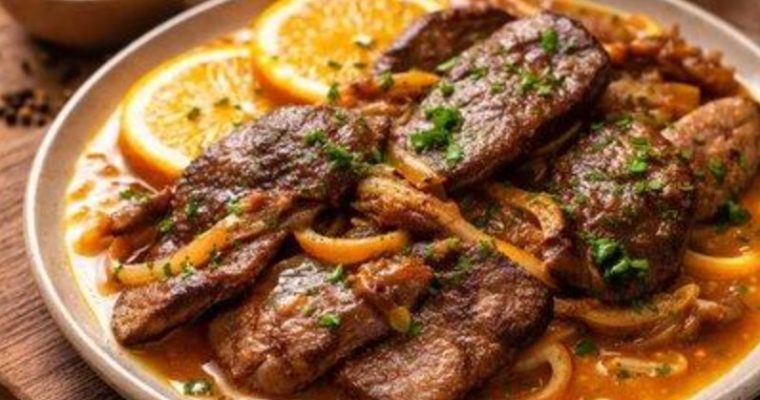 Печень индейки в апельсиновом соусе: рецепт с французским акцентом